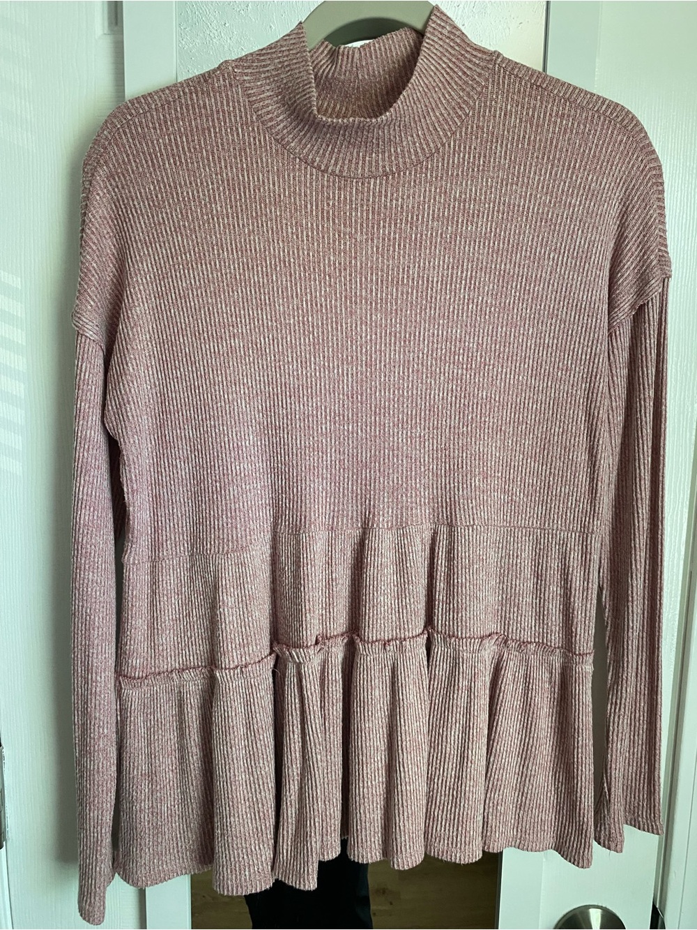 Maurices Mock Neck Ribbed long sleeve